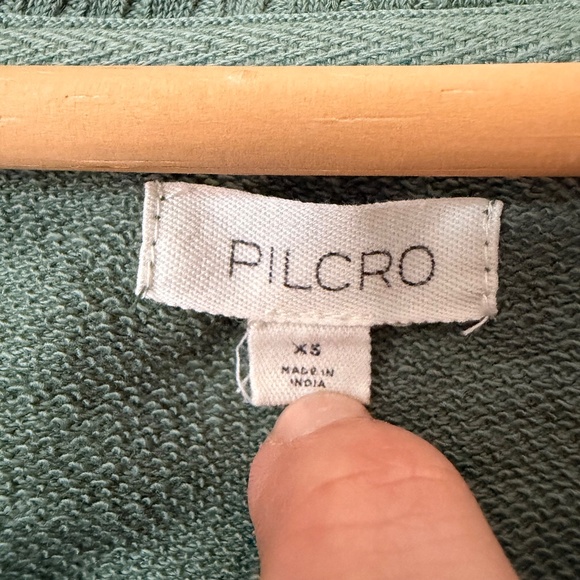 Anthropologie Pilcro The Montana Pocket Knit Cropped Green Top Shirt, XS - Picture 9 of 14